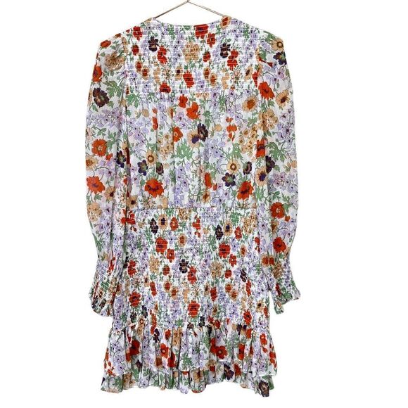 Veronica Beard Saera Dress Floral Off White Size 0 - Picture 5 of 12